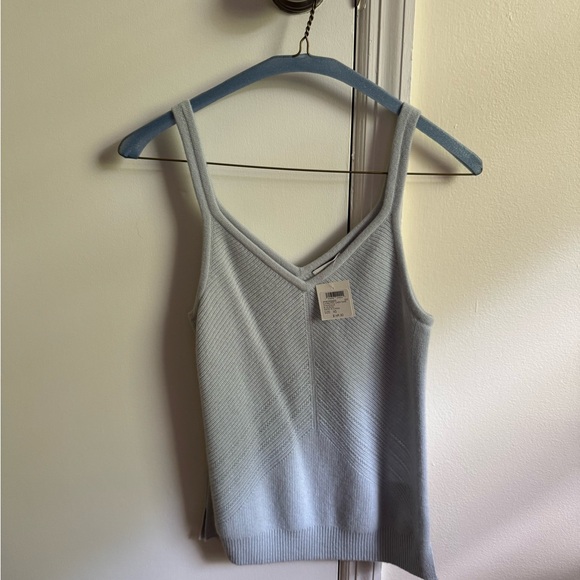 Club Monaco cashmere tank top NWT light blue xs - Picture 1 of 3